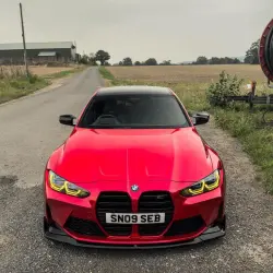 Gloss Metallic Vampire Red Car Vinyl Wrap review David  02