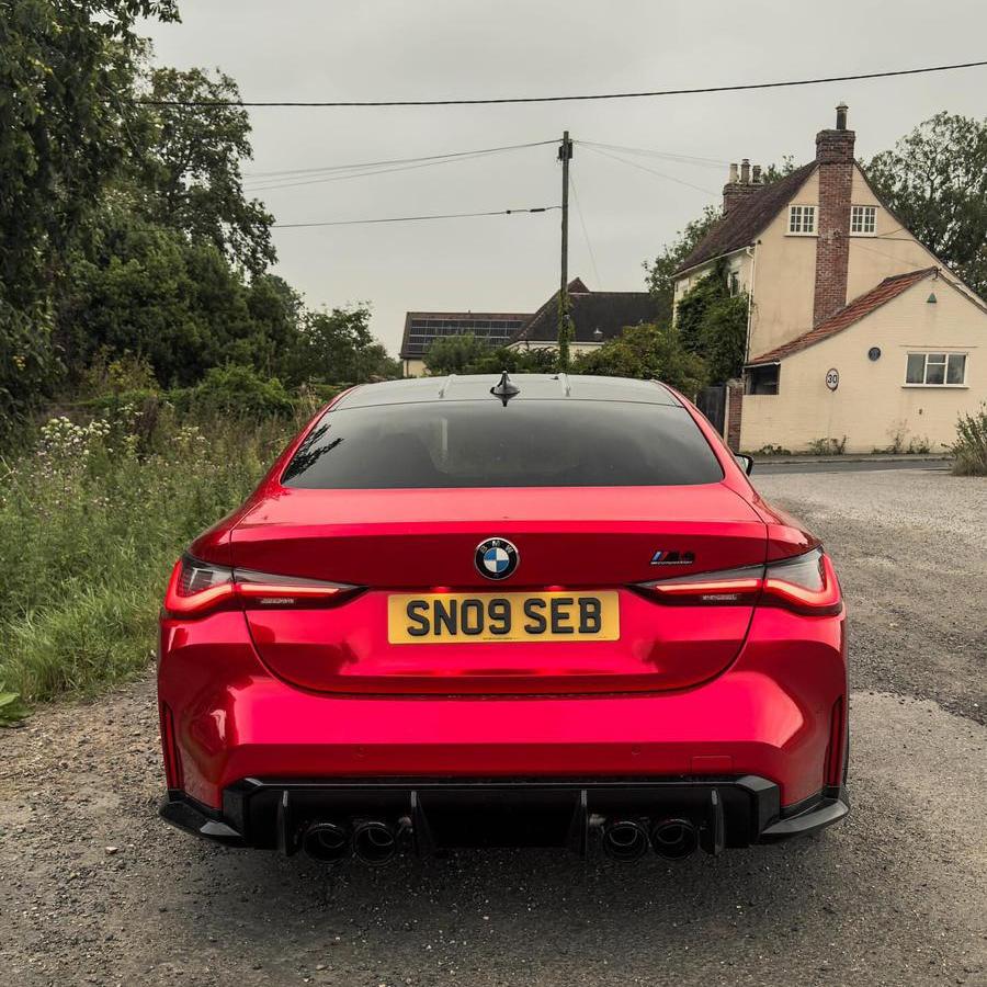 Gloss Metallic Vampire Red Car Vinyl Wrap Paper Backing  review David 05