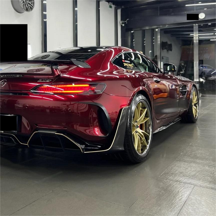 Ultra Glossy Liquid Dragon Red Car Vinyl Wrap PET review Liquid 02