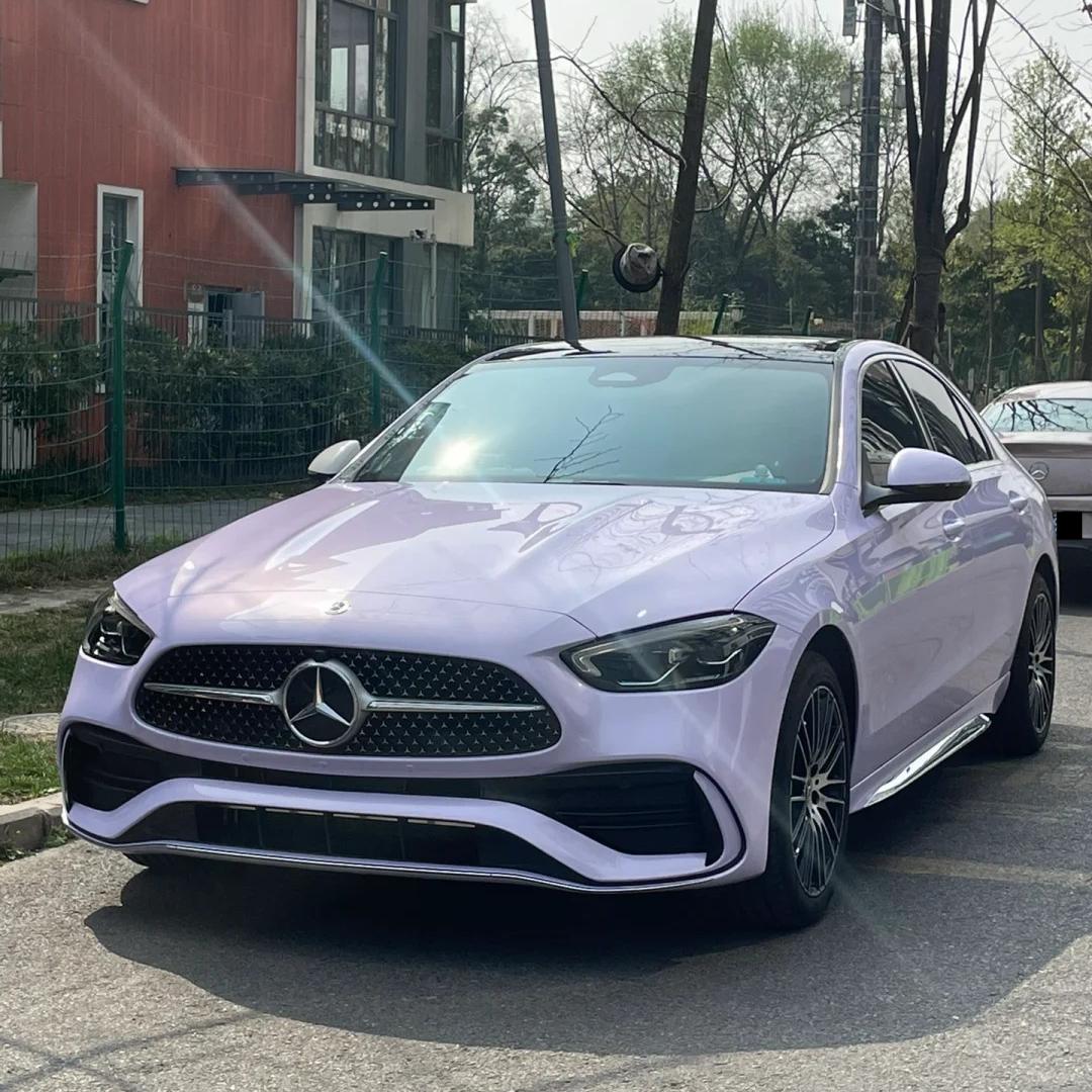 Gloss Voilet Light Purple Car Vinyl Wrap PET review Light 01