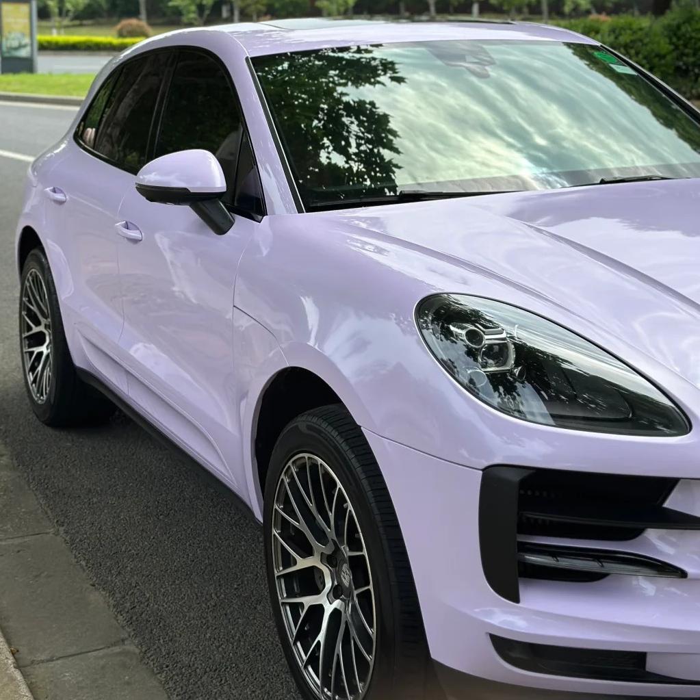 Gloss Voilet Light Purple Car Vinyl Wrap PET review Purple 03