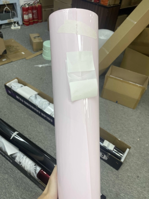 Gloss Mary Kary Pink Car Vinyl Wrap PET review 