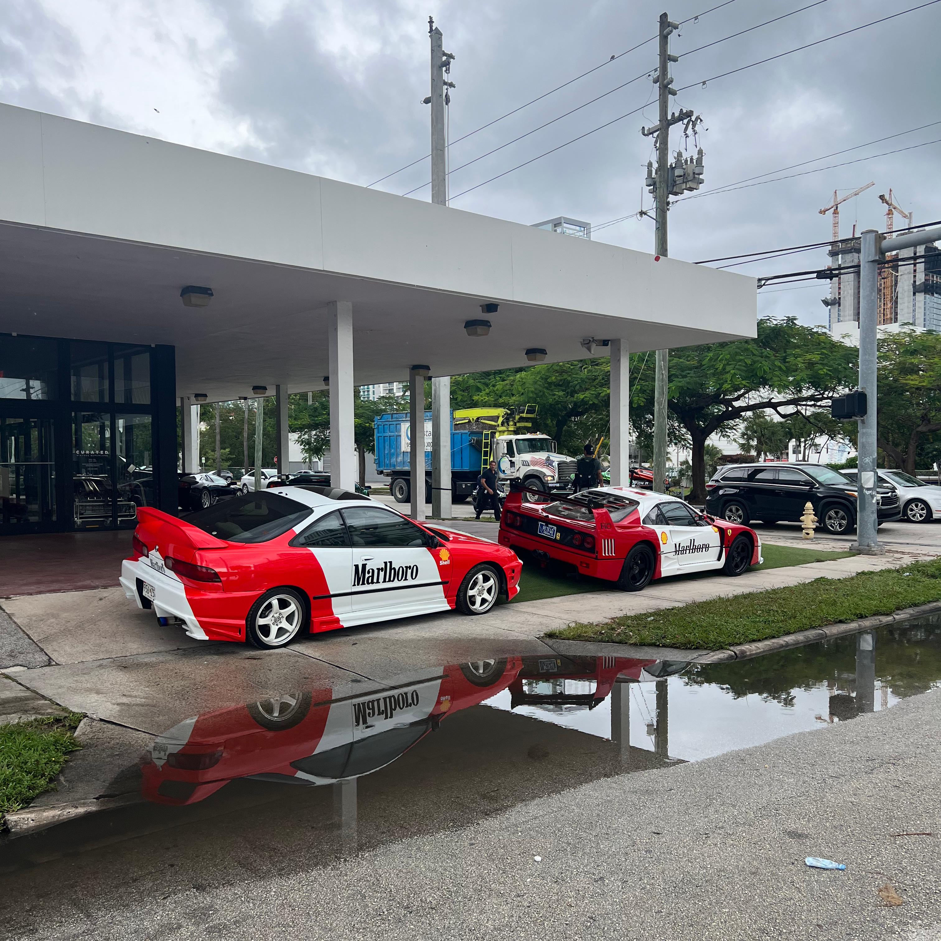 Marlboro Racing Car wrap Custom Design - White, Red and Black Car Wrap (Bundle) review bandit 01