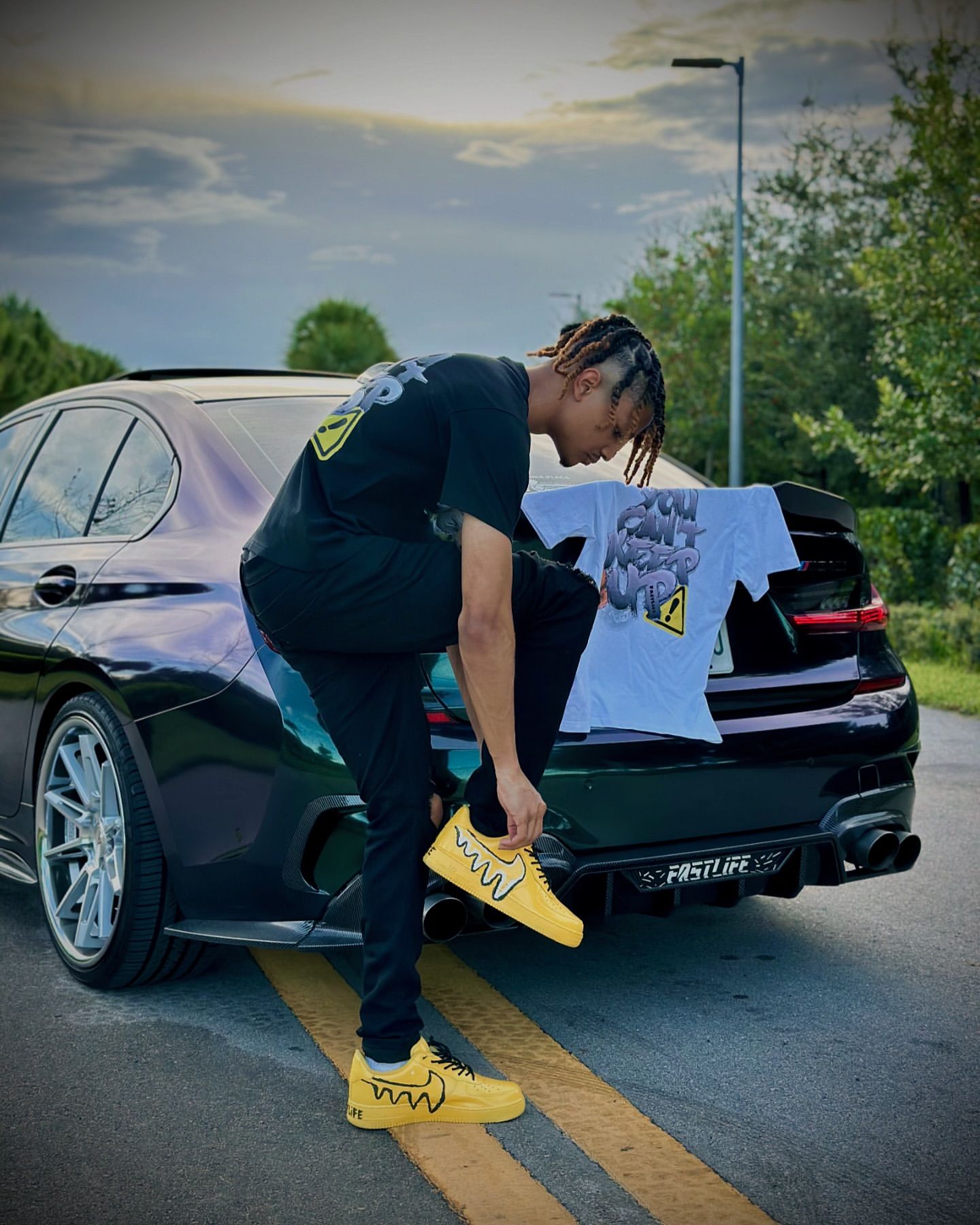 Gloss Metallic Chameleon Diamond Purple Green Car Vinyl Wrap review fastlifeprince_ 01