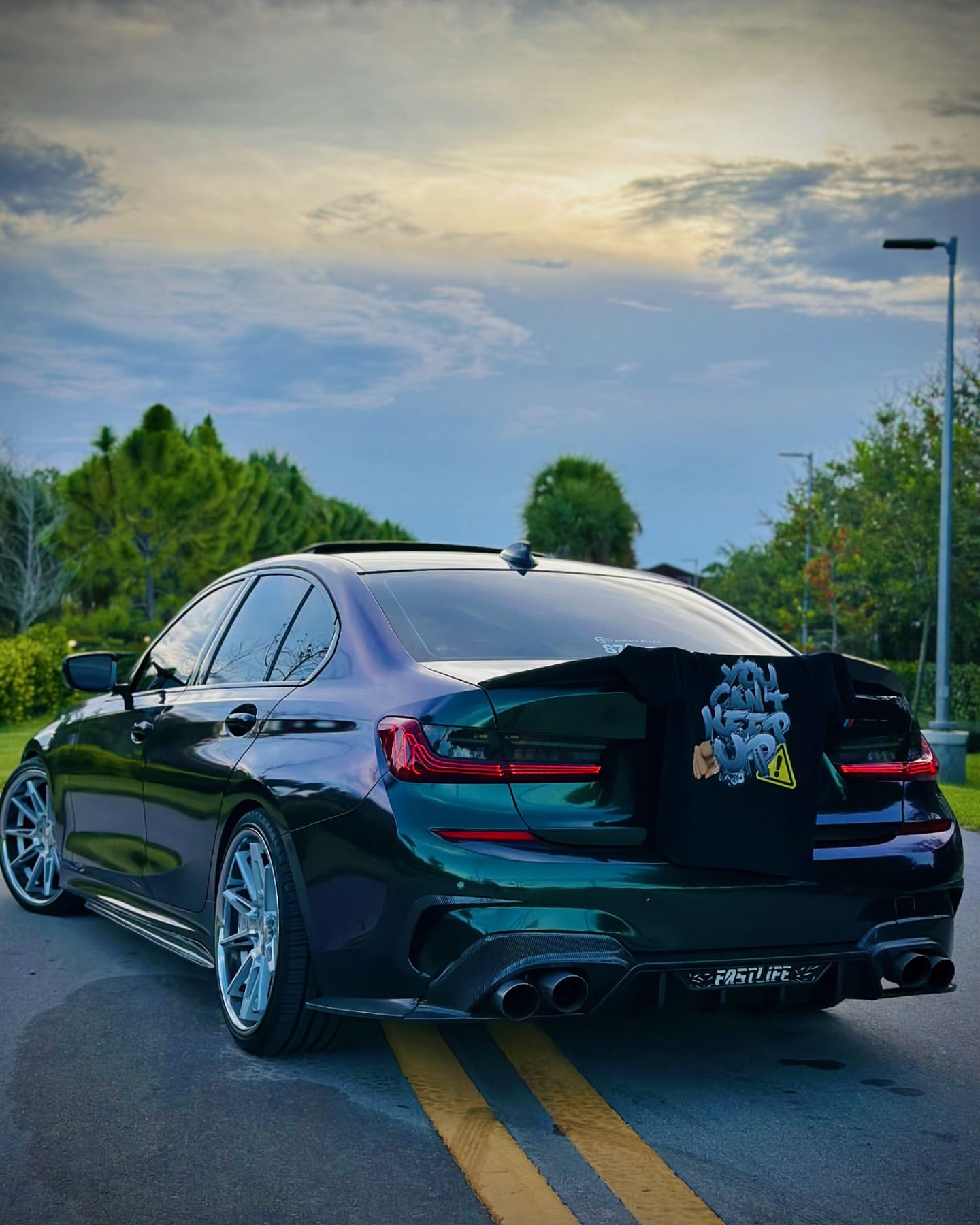 Gloss Metallic Chameleon Diamond Purple Green Car Vinyl Wrap review fastlifeprince_ 00