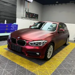 Matte Chrome Metallic Romance Red Car Vinyl Wrap PET review Romance 01