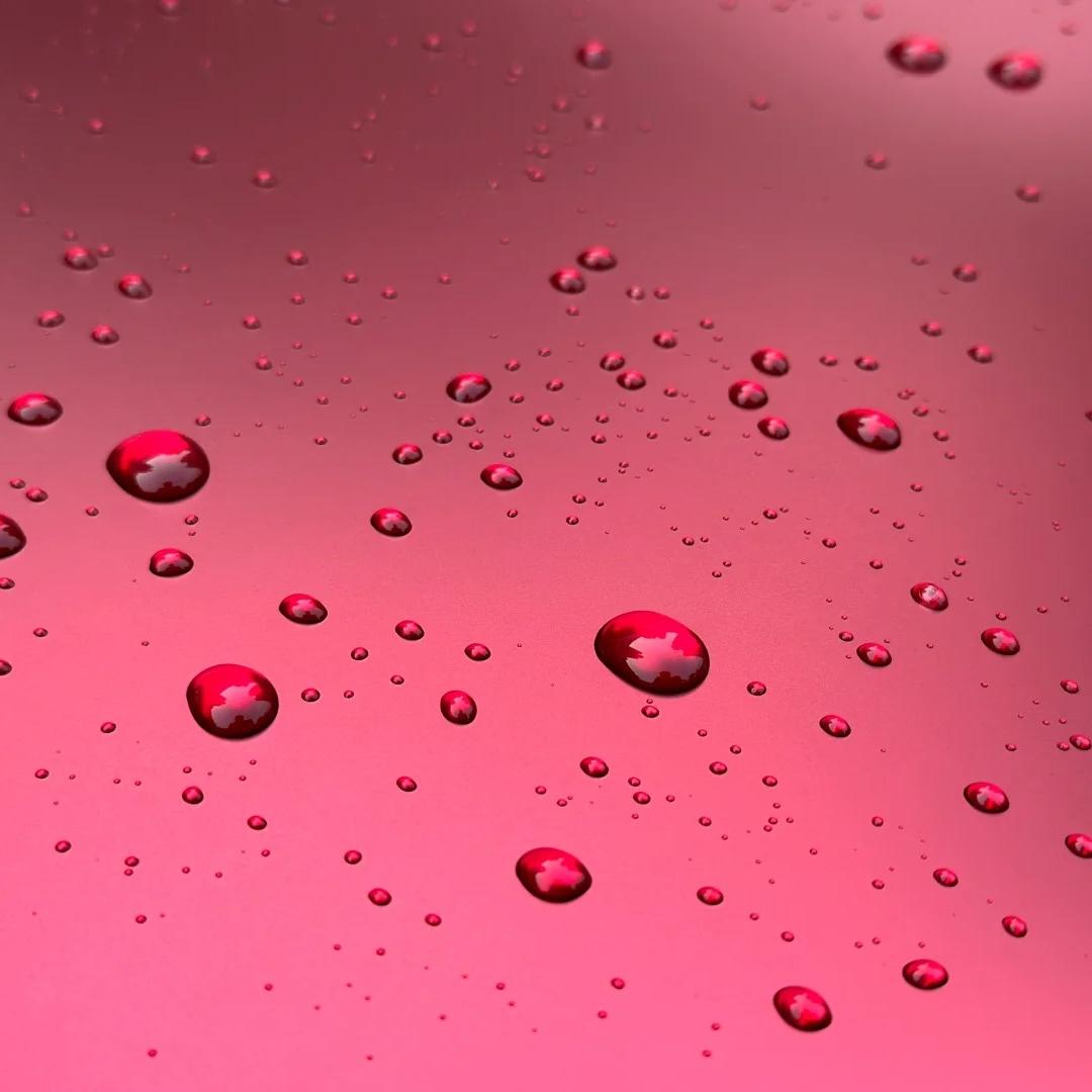 Satin Chrome Metallic Romanee Red Car Vinyl Wrap  review Finish 03