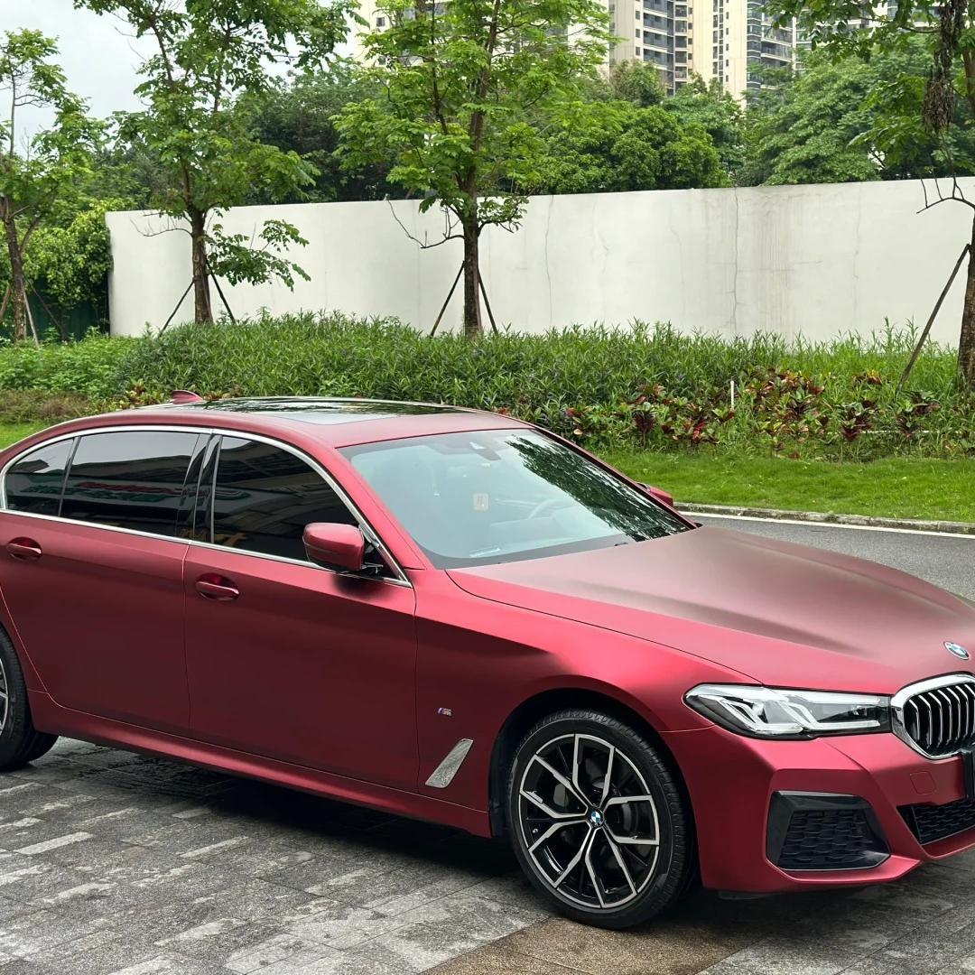 Satin Chrome Metallic Romanee Red Car Vinyl Wrap  review Finish 00