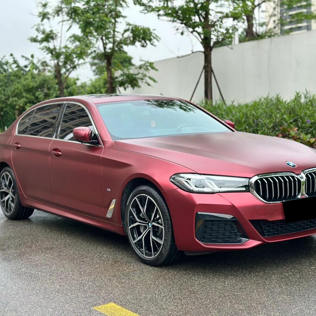 Satin Chrome Metallic Romanee Red Car Vinyl Wrap  review Finish 01