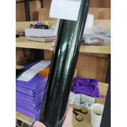 Gloss Metallic Diamond Benz Emerald Green Car Vinyl Wrap PET review Diamond 02
