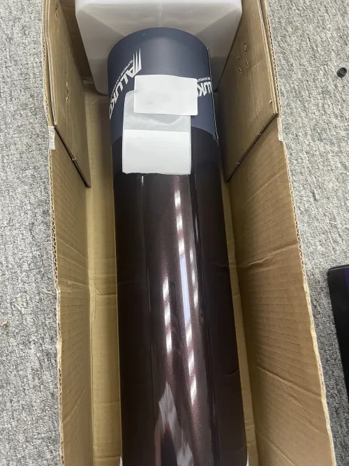 Gloss Metallic Mahogany Red Car Vinyl Wrap PET review 