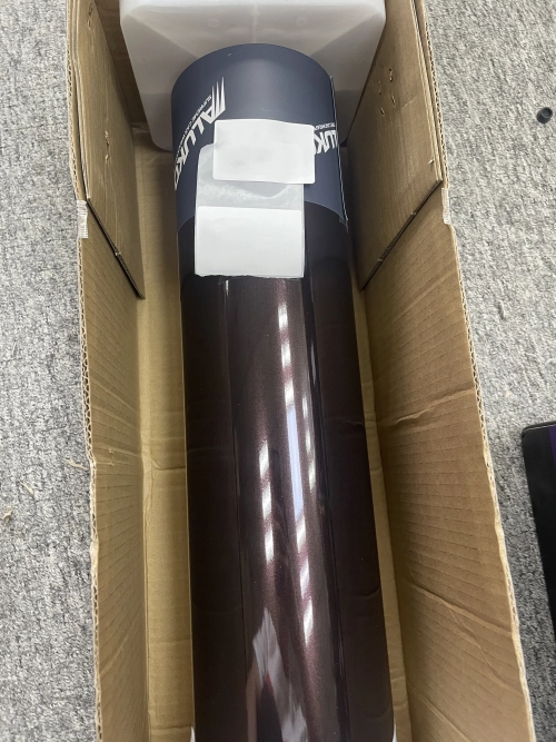 Gloss Metallic Mahogany Red Car Vinyl Wrap PET reviewed by