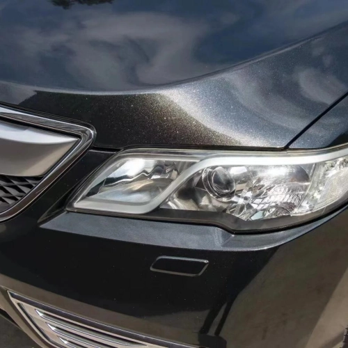 Gloss Metallic Glitter Black Car Vinyl Wrap PET reviewed by