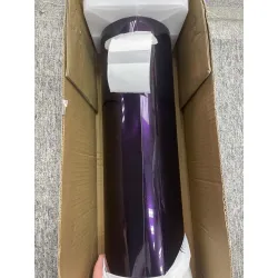 Gloss Metallic Gentian Purple Car Vinyl Wrap PET review Gentian