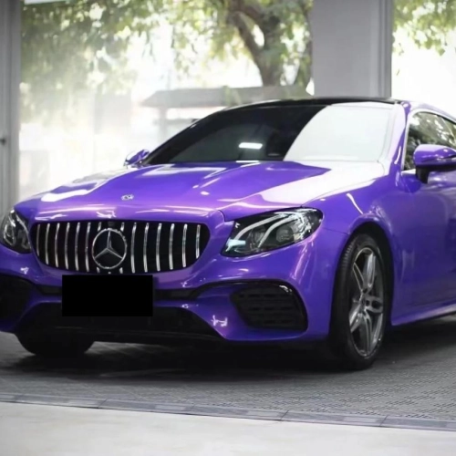 Glossy Metallic Royalty Purple Explosion Purple Vinyl Wrap PET reviewed by