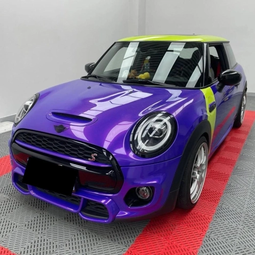 Glossy Metallic Royalty Purple Explosion Purple Vinyl Wrap PET reviewed by