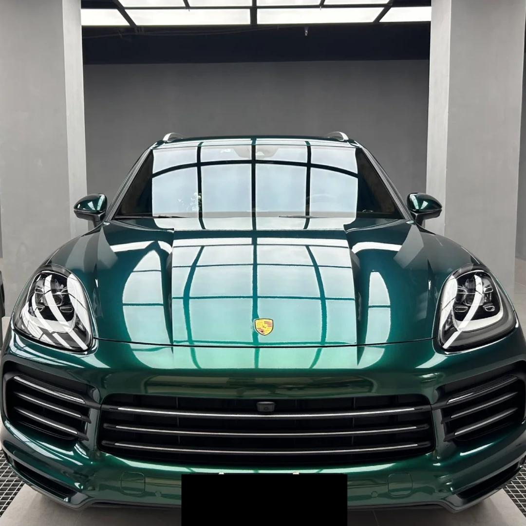 Gloss Metallic British Royal Green Car Vinyl Wrap PET  review British 01