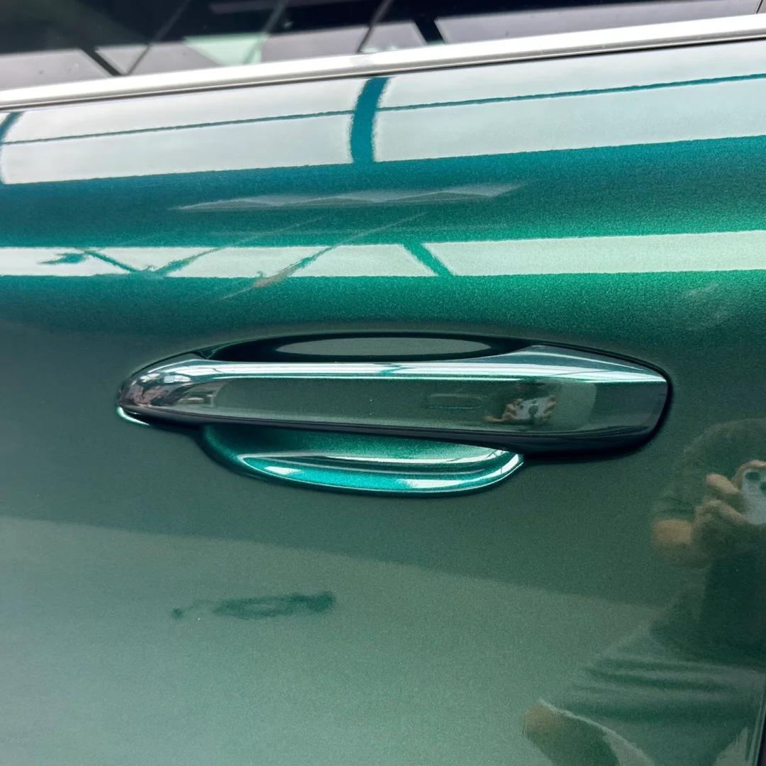 Gloss Metallic British Royal Green Car Vinyl Wrap PET  review British 03