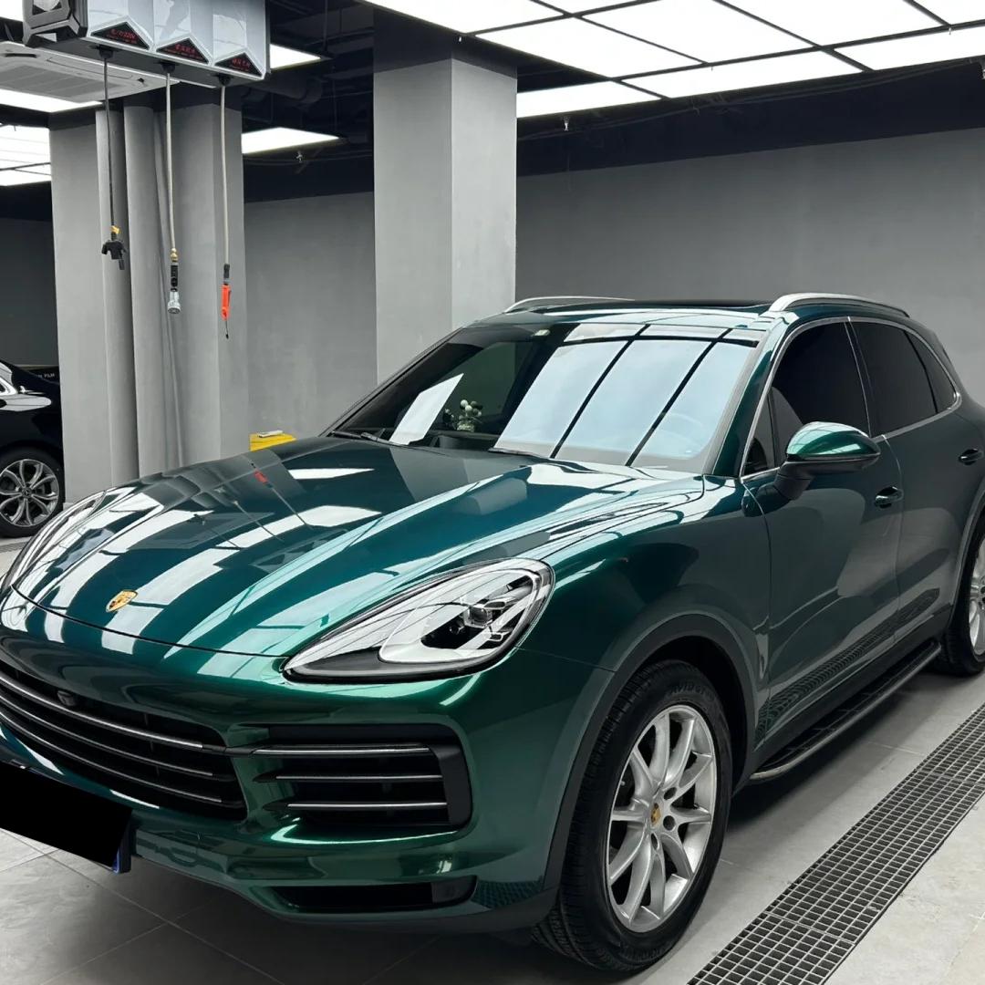 Gloss Metallic British Royal Green Car Vinyl Wrap PET  review British 00