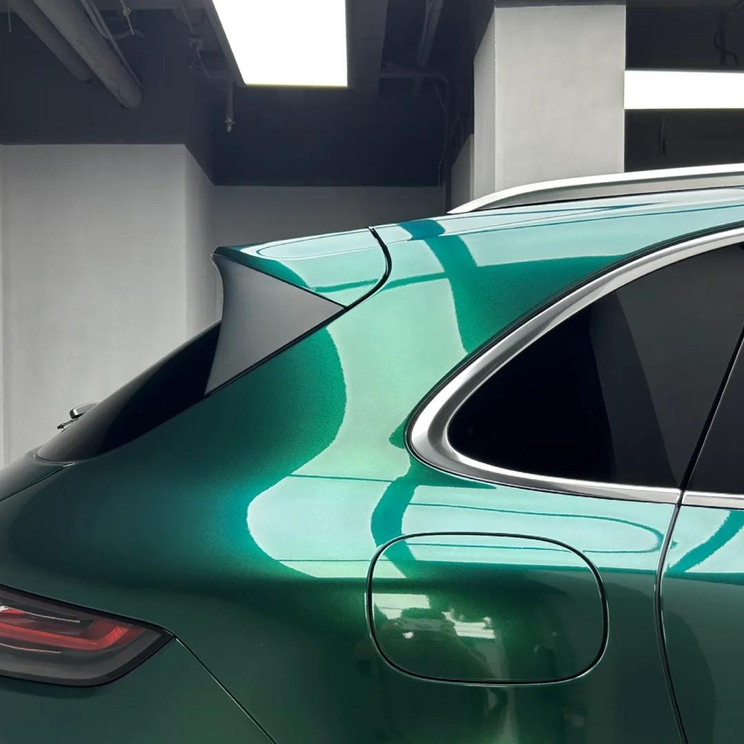 Gloss Metallic British Royal Green Car Vinyl Wrap PET  review British 04