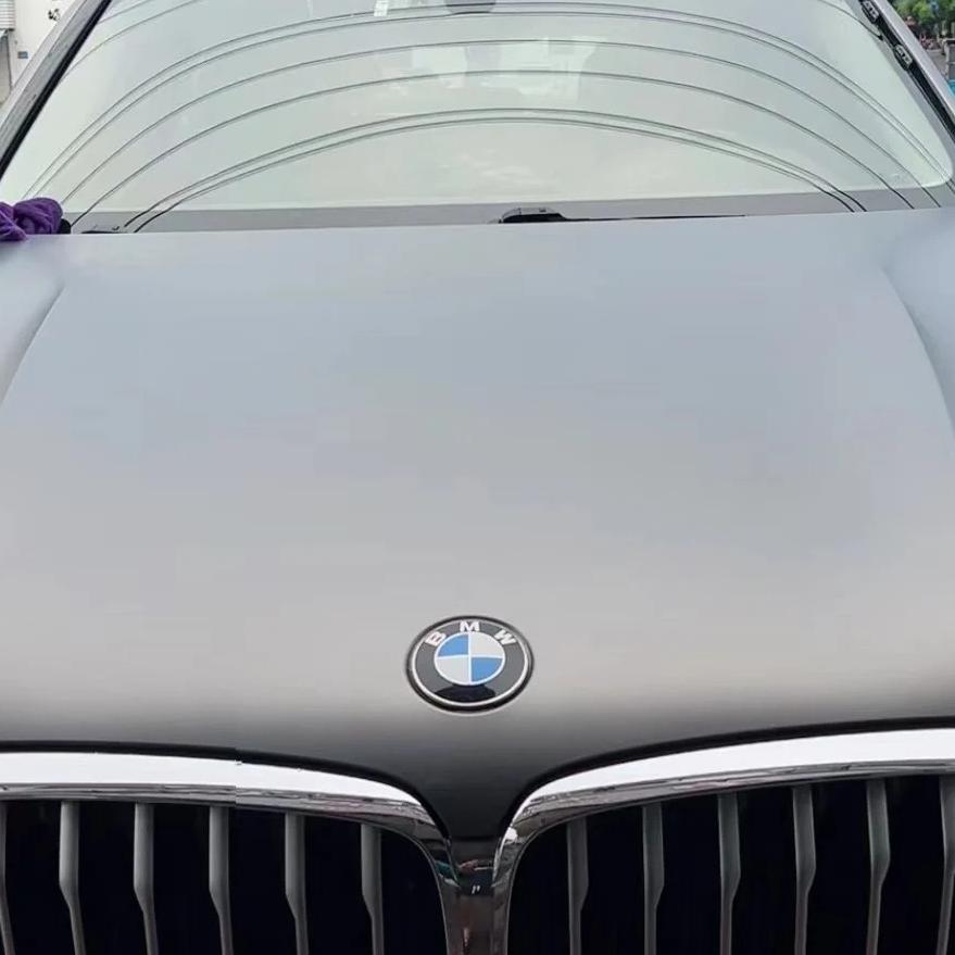 Matte Metallic Satin Gunmetal Grey Car Vinyl Wrap PET review Gunmetal 01