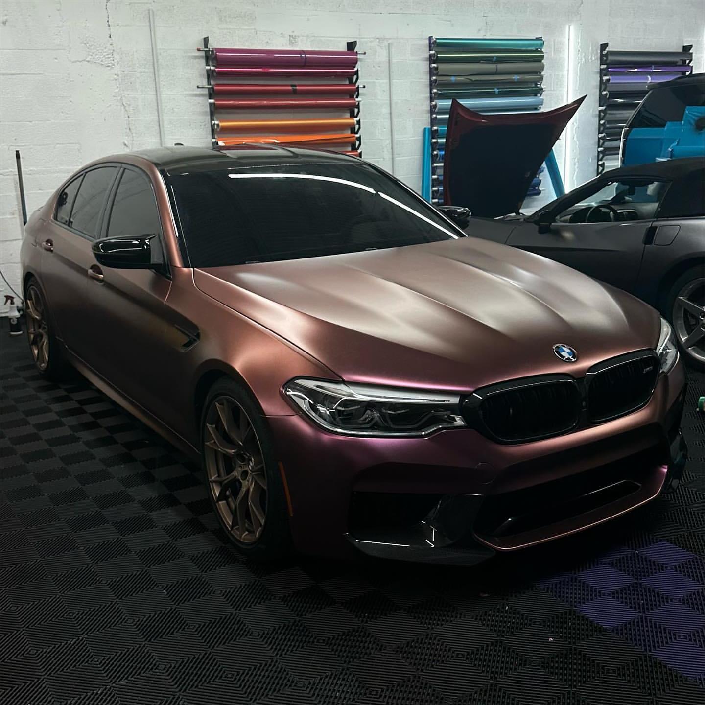 Matte Diamond Brown Red Car Vinyl Wrap review brown 00