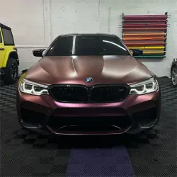 Matte Diamond Brown Red Car Vinyl Wrap review brown 02