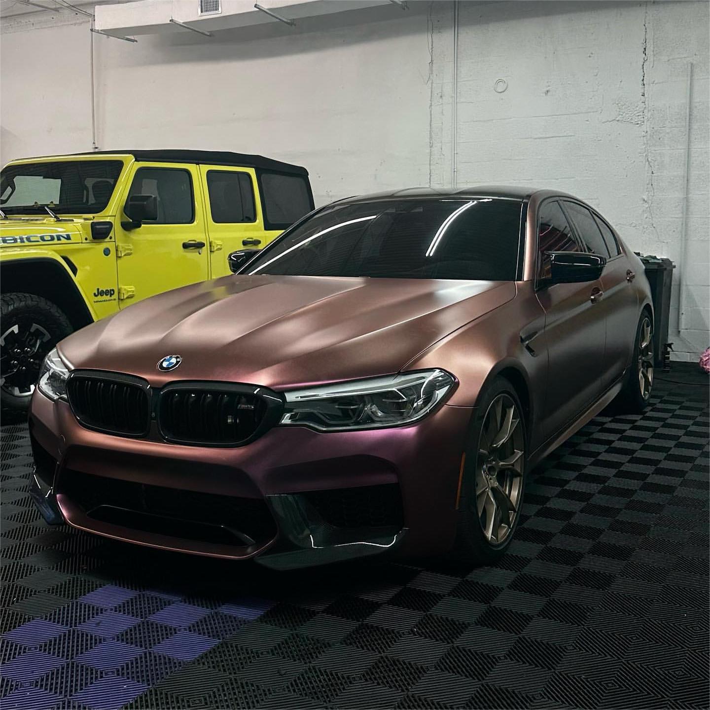 Matte Diamond Brown Red Car Vinyl Wrap review brown 02