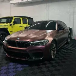 Matte Diamond Brown Red Car Vinyl Wrap review brown 03