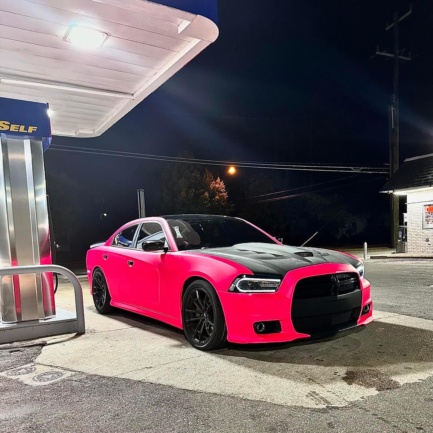 Ultimate Flat Fluorescent Pink Car Vinyl Wrap PET review the.vinyl.garage