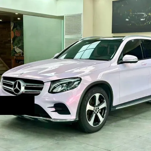 Gloss Metallic Chameleon Diamond Pollen Pink White Car Vinyl Wrap review 