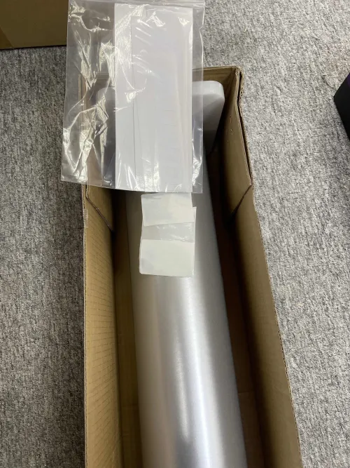 Matte Metallic Silver Car Vinyl Wrap PET review 