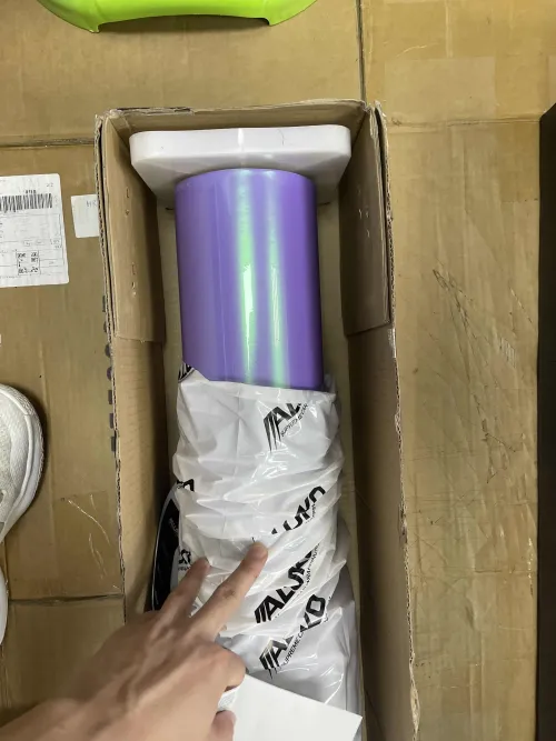 Gloss Metallic Chameleon Purple Green Car Vinyl Wrap review 