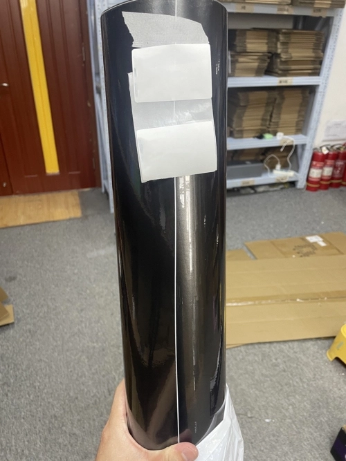 Gloss Metallic Steel Grey Car Vinyl Wrap PET reviewed by