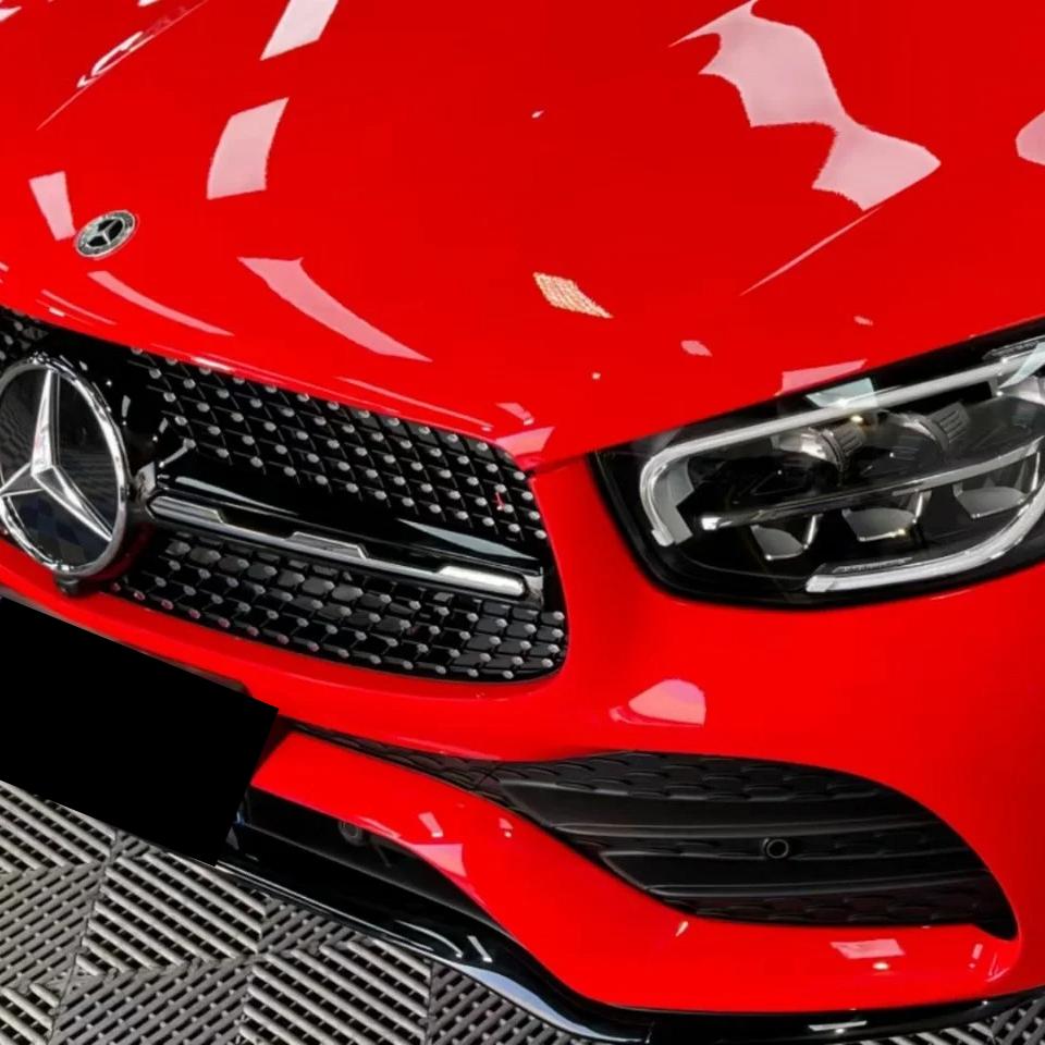 Gloss Ferrari Red Car Vinyl Wrap PET review Friends 02