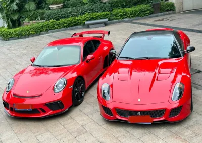 Gloss Ferrari Red Car Vinyl Wrap Sale review Glossy 01