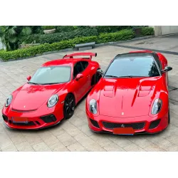 Gloss Ferrari Red Car Vinyl Wrap Sale review Glossy 01