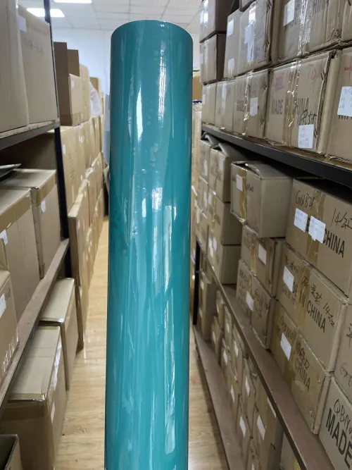 Gloss Storm Green Car Vinyl Wrap PET review 