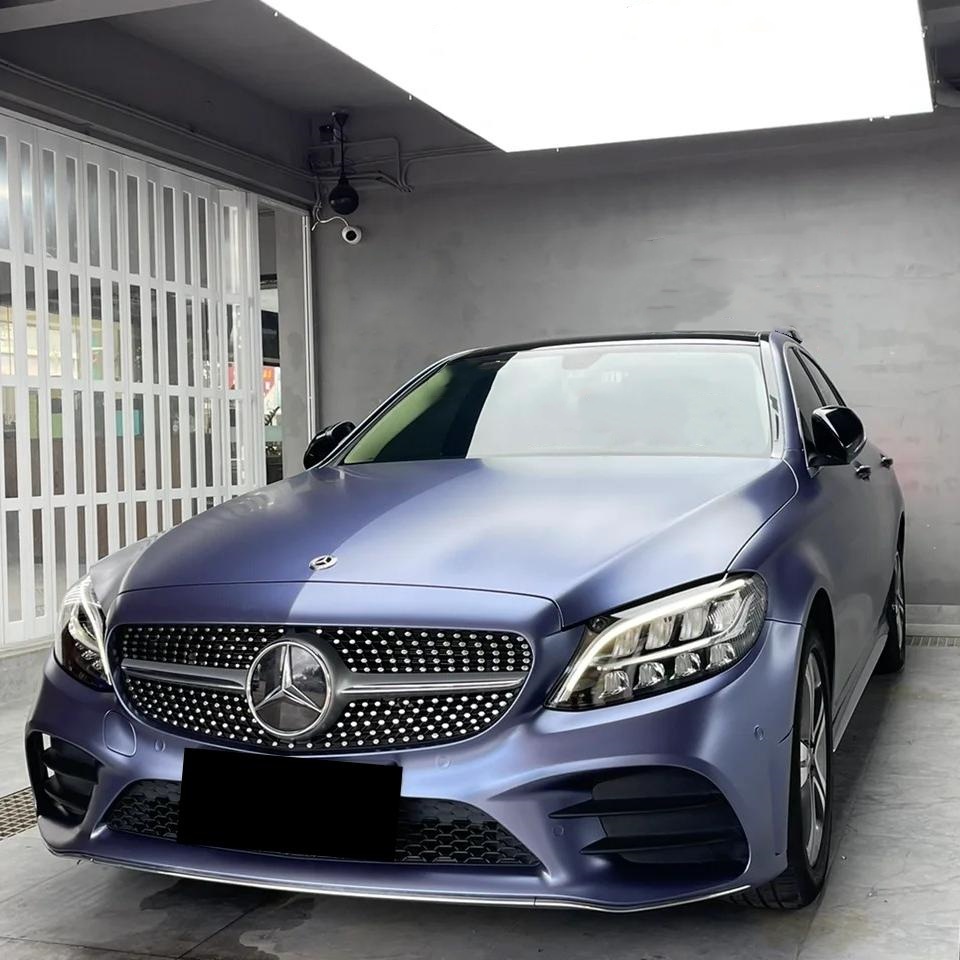 Matte Metallic Midnight Blue Car Vinyl Wrap review Midnight 01
