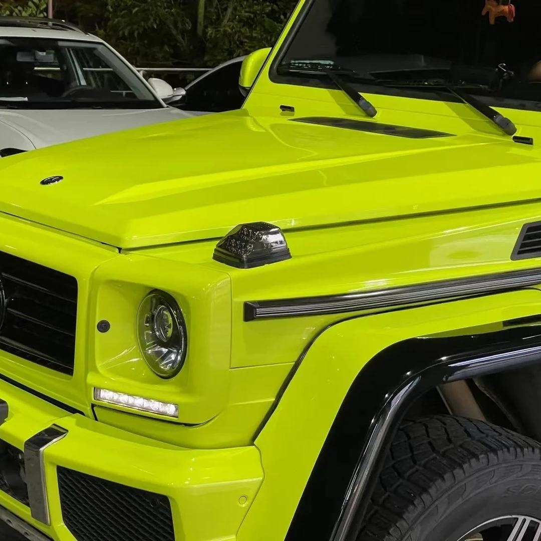 Gloss Acid Green Car Vinyl Wrap PET review Product 02