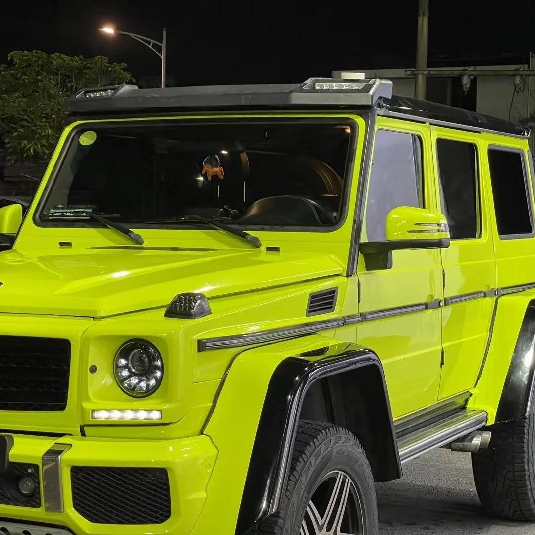 Gloss Acid Green Car Vinyl Wrap PET review Product 01