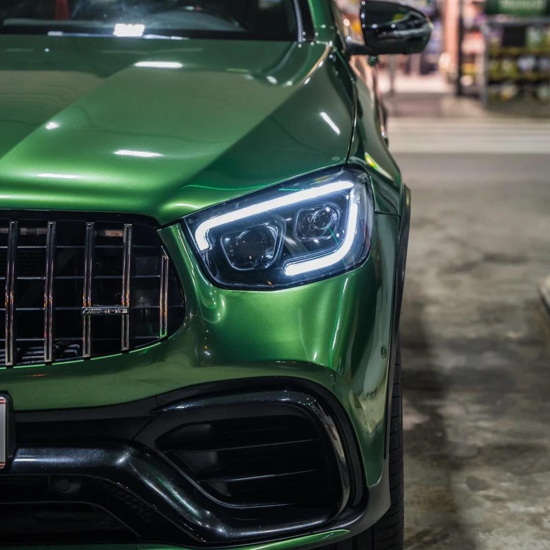 Gloss Metallic Sonoma Green Car Vinyl Wrap PET review Sonoma 03