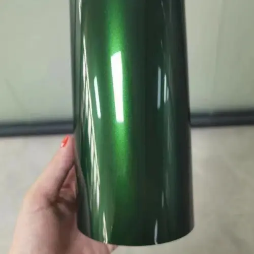 Gloss Metallic Sonoma Green Car Vinyl Wrap PET review 