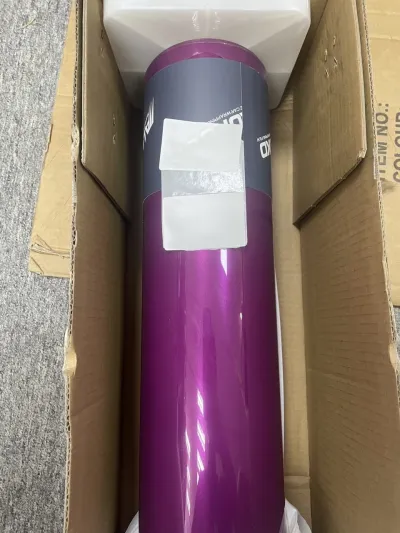 Gloss Metallic Passionate Purple Car Vinyl Wrap PET | Pearl Purple Vinyl Wrap review Passionate