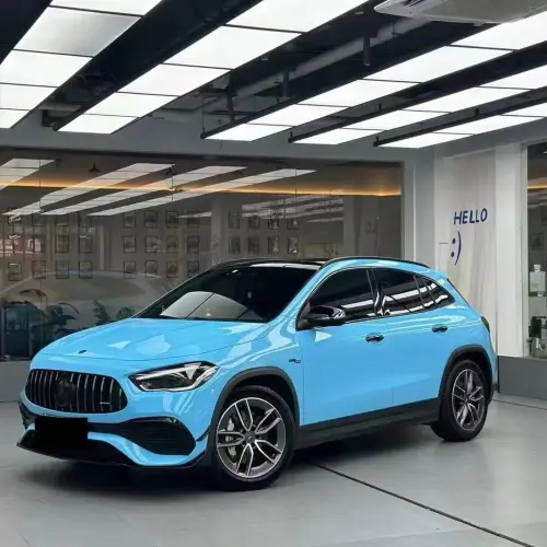 Gloss Light Sky Blue Car Vinyl Wrap PET review 