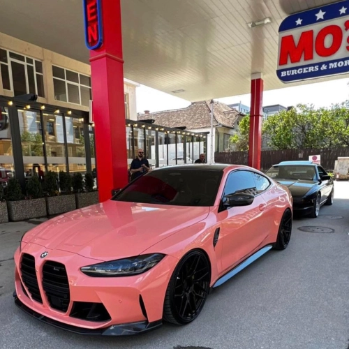 Gloss Salmon Pink Car Vinyl Wrap review 