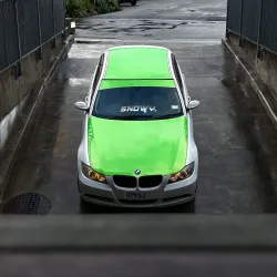 Gloss Metallic Gold Green Car Vinyl Wrap PET review johnn.e90 01