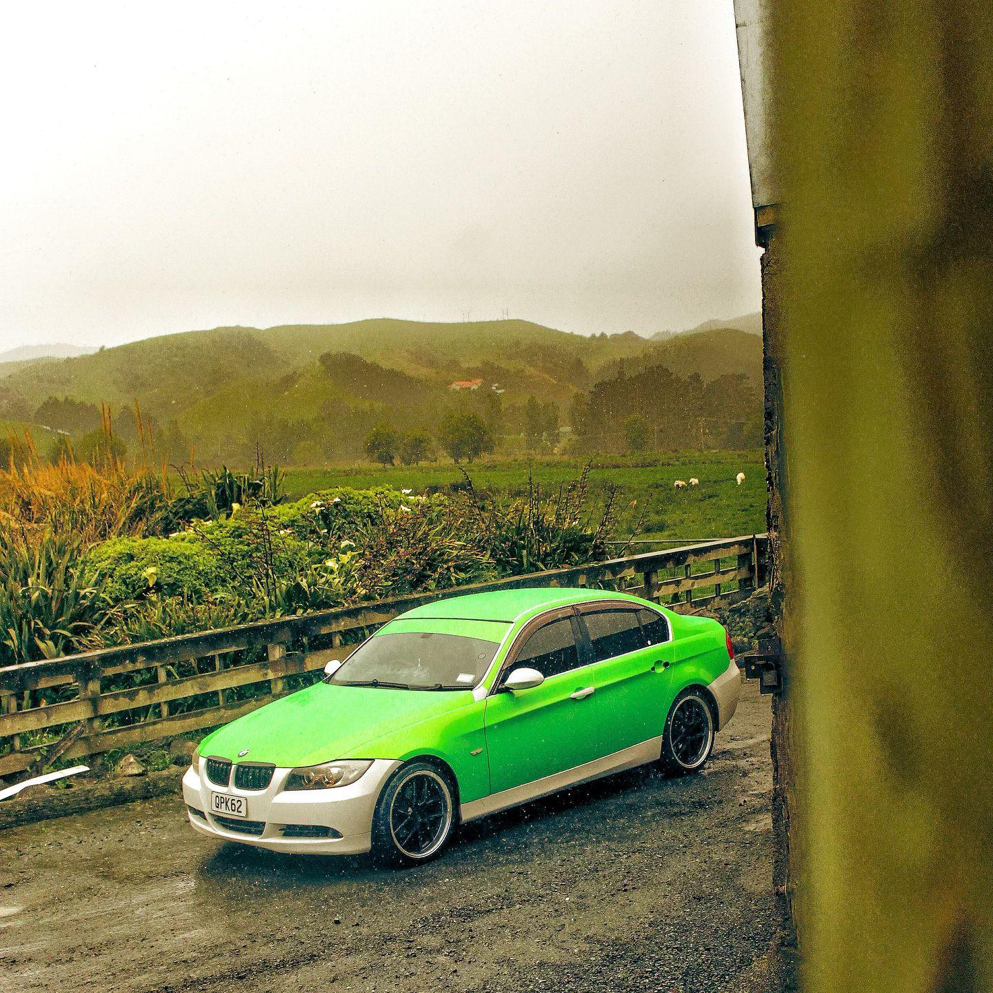 Gloss Metallic Gold Green Car Vinyl Wrap PET review johnn.e90 02