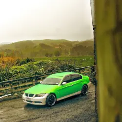 Gloss Metallic Gold Green Car Vinyl Wrap PET review johnn.e90 03
