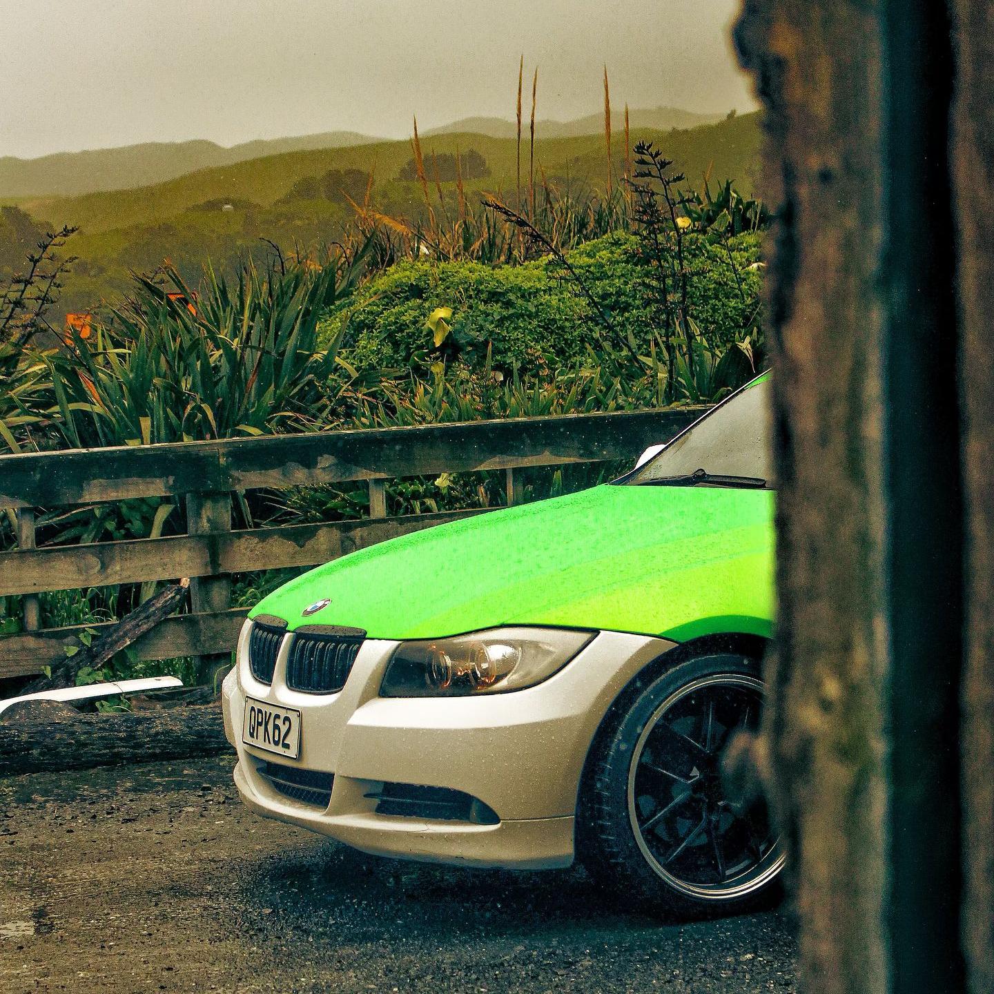 Gloss Metallic Gold Green Car Vinyl Wrap PET review johnn.e90 03